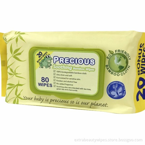 Lingettes pour bébés sensibles sans produits chimiques